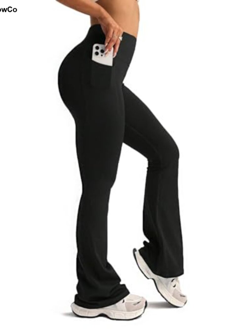 High Waisted Flare Yoga Pants 4-Way Stretch Bootcut Leggings with Pockets